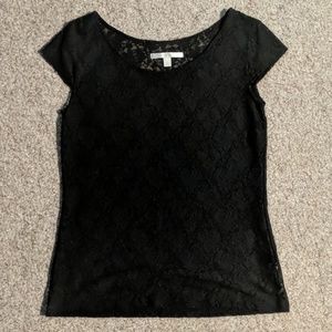 Black lace top